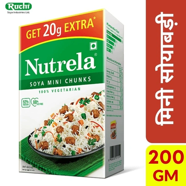 Nutrela High Protien Mini Soya Chunks  200gm