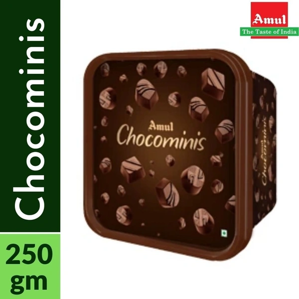 Amul Chocominis Chocolate Cubes  250gm