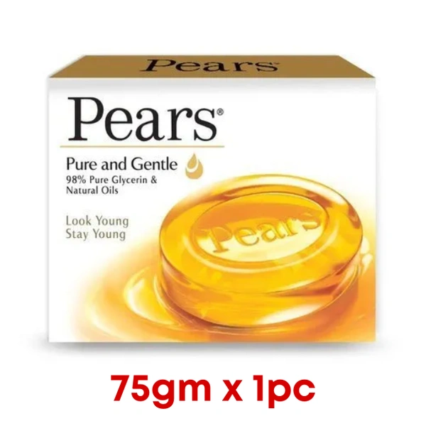 Pears Pure and Gentle Glycerin Gel Bathing Soap  75gm