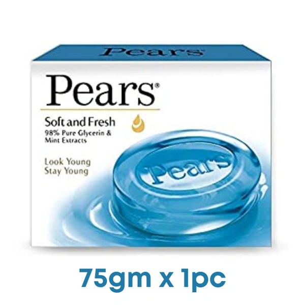 Pears Soft and Fresh Gel Bathing Bar  100gm