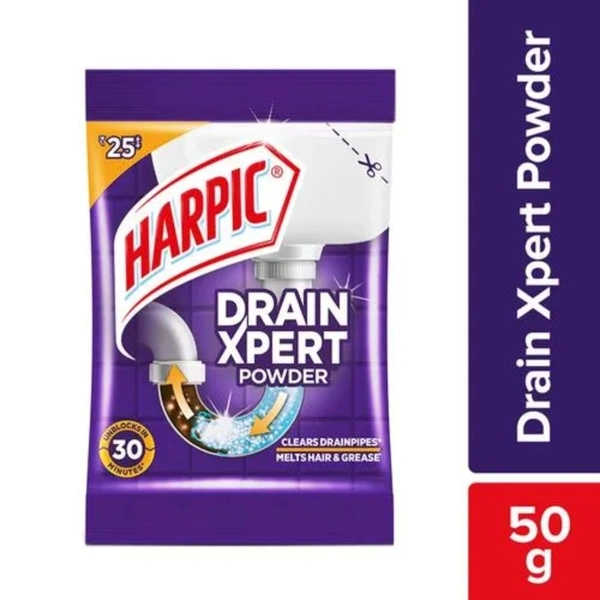 Harpic Drain Xpert Drain Cleaning Powder  50g pouch
