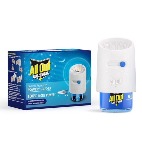 Allout Ultra Power+ Slider Mosquito Repellent System Combo  Machine + 45ml Refill