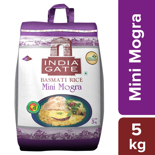 India Gate MINI MOGRA Basmati Rice 5kg