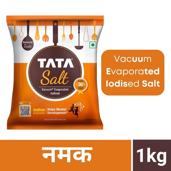 Tata Vacuum Evaporated Iodised Salt 1Kg