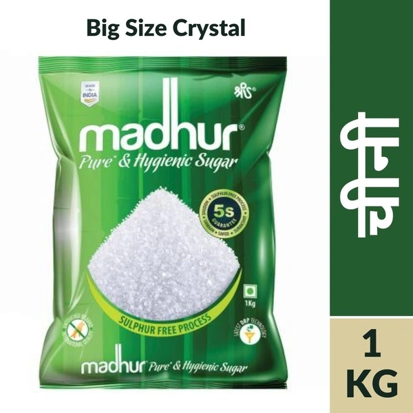Madhur Big Crystal Sugar / Chini  1Kg