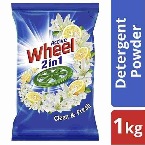 Wheel Active 2 in 1 Detergent Powder  1kg pkt
