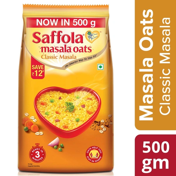 Saffola Masala Oats Classic Masala 500gm