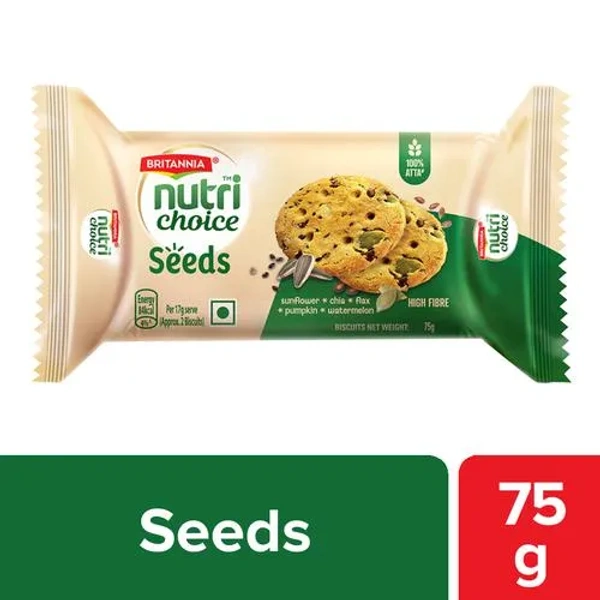Nutrichoice Super Seeds Biscuits (0% Maida, High In Fibre) 75gm