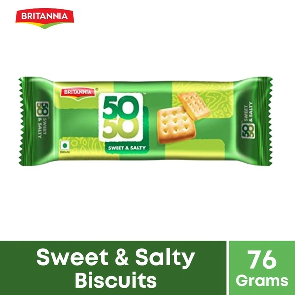 Britannia 50-50 Sweet and Salty Biscuit  76gm