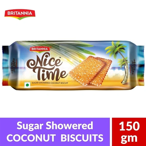 Britannia Nice Time Coconut Cookies 150gm