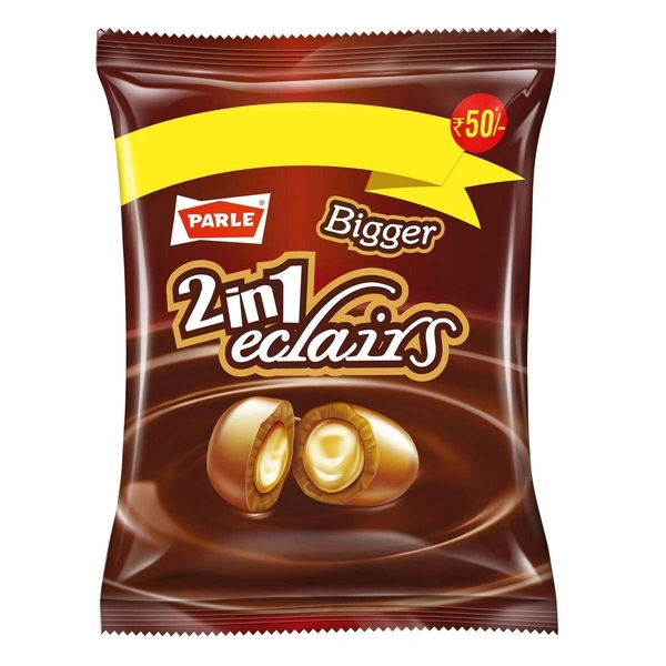 Parle Bigger 2in1 Eclairs Toffee  198gm