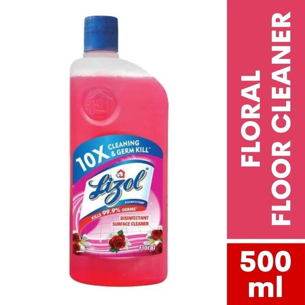 Lizol FLORAL Disinfectant Surface Floor Cleaner  500ml Bottle