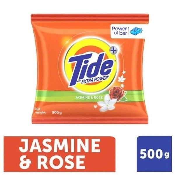 Tide Plus Jasmine & Rose Detergent Powder  500gm pkt