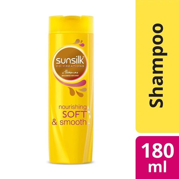 Sunsilk Nourishing Soft & Smooth Shampoo (Yellow)  180ml 