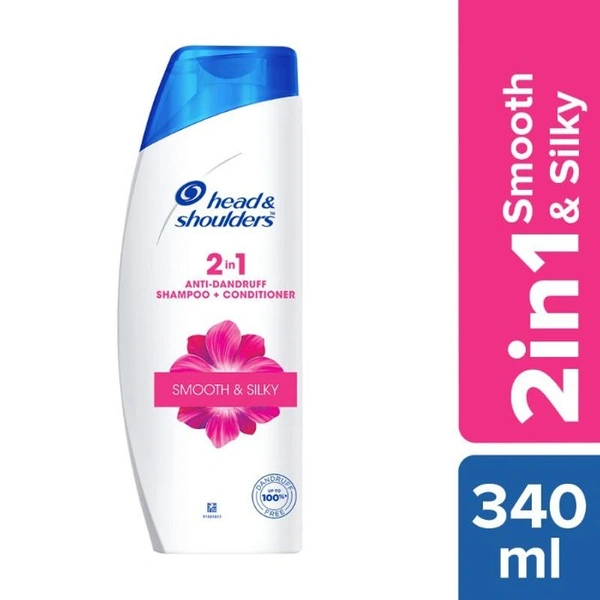 Head & Shoulders Smooth & Silky 2in1 (Shampoo and Conditioner)  340ml 