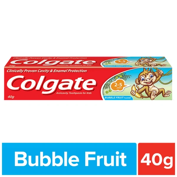Colgate Bubble Fruit Kids Toothpaste (2-5Years)  40gm 