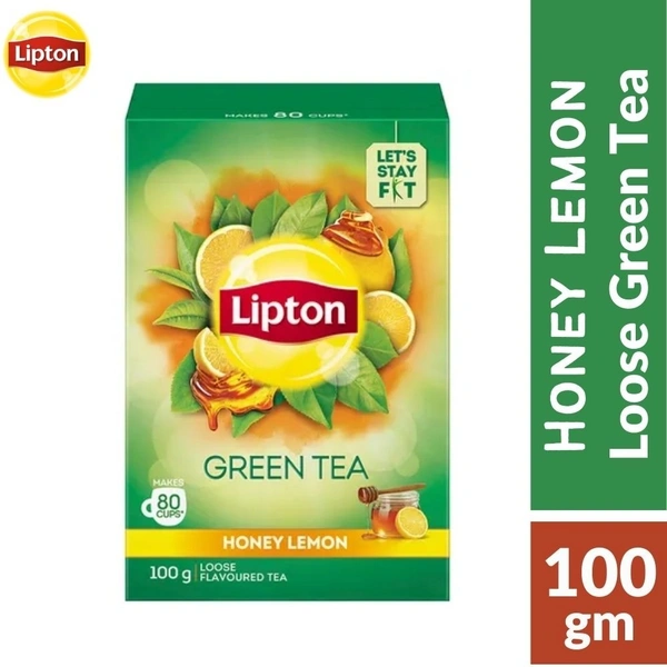 Lipton Honey Lemon Flavoured Loose Green Tea 100gm