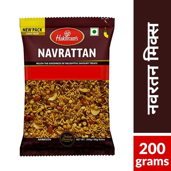 Haldiram Navrattan Mix Namkeen  200g + 20g pkt
