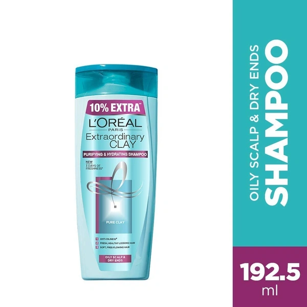 Loreal Paris Extraordinary Clay Shampoo -  192.5ml 