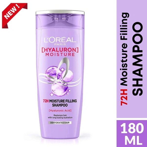 Loreal Paris Hyaluron Moisture 72H Moisture Filling Shampoo  180ml 
