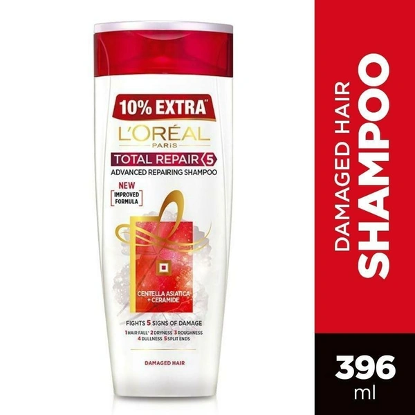 Loreal Paris Total Repair 5 Daily Shampoo  396ml