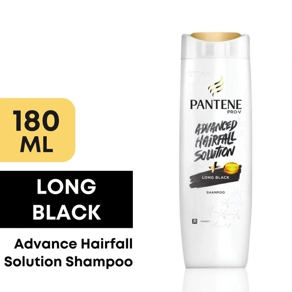 Pantene Long Black Shampoo  180ml