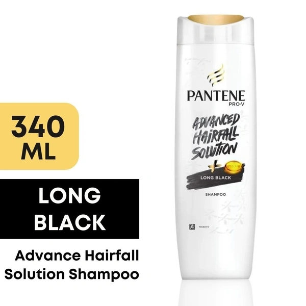 Pantene Long Black Shampoo  340ml