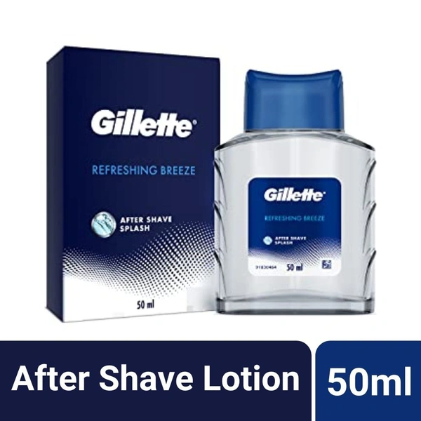 Gillette After Shave Spash Lotion (Refreshing Breeze)  50ml Bottle