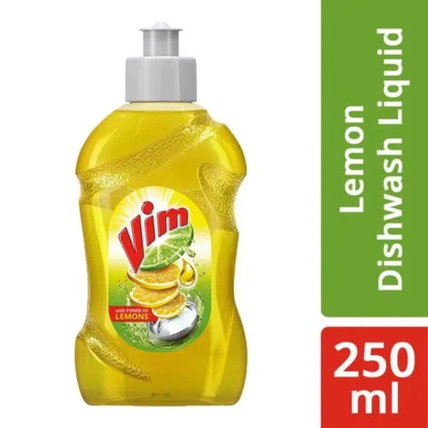 Vim Dishwash Liquid Gel Lemon  250ml Bottle