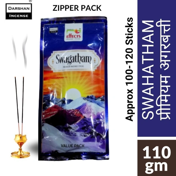 Darshan SWAGATHAM Fragrance Insence Sticks Agarbatti  110gm