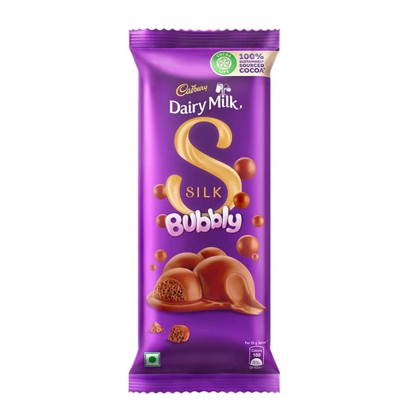 Cadbury Silk Bubbly Chocolate Bar (Mini)  50gm