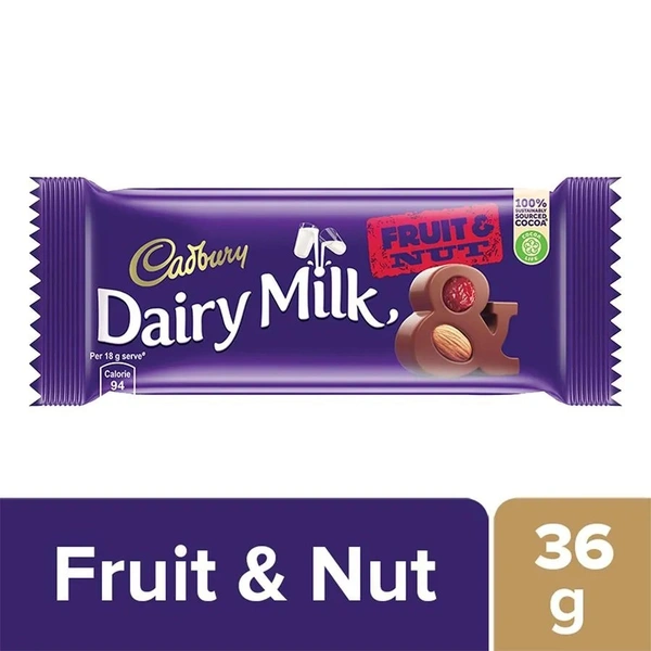Cadbury Dairy Milk Fruit & Nut Chocolate  36gm