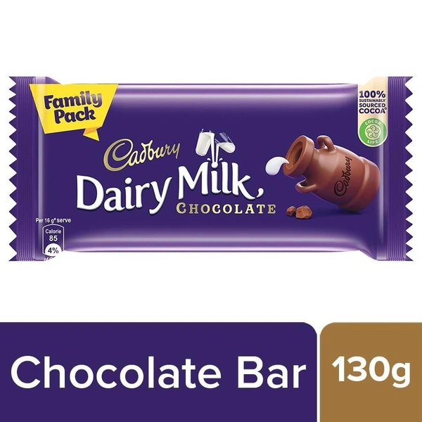 Cadbury Dairy Milk Family Pack Chocolate Bar  123gm