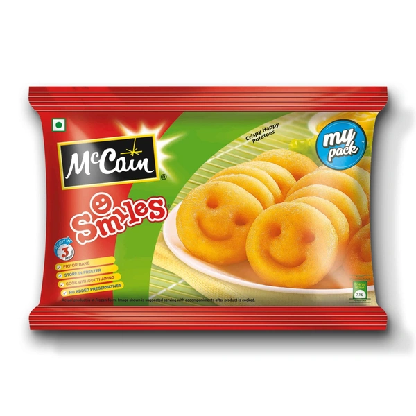 McCain Smiles Crispy Happy Potatoes Snacks  175gm