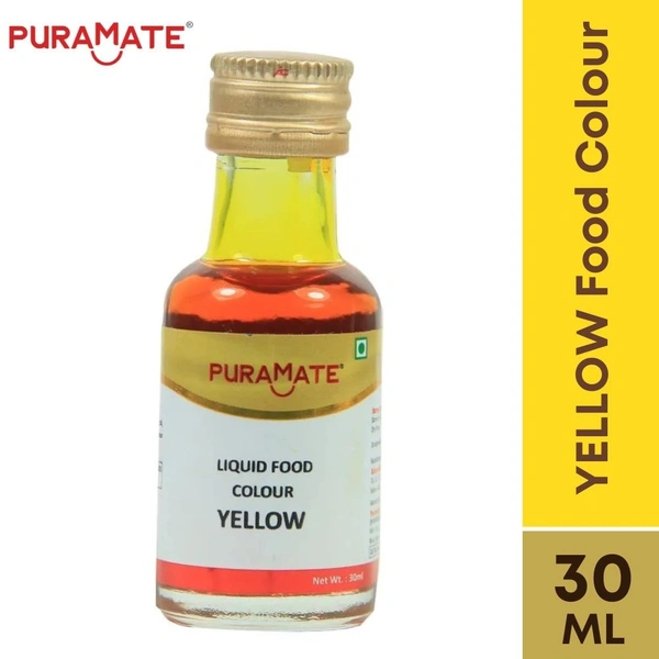 PuraMate YELLOW Liquid Food Colour 30ml