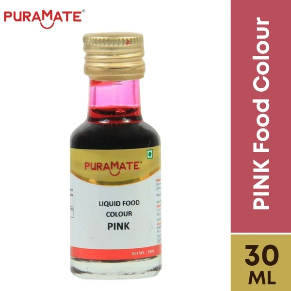PuraMate PINK Liquid Food Colour 30ml
