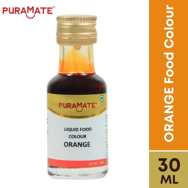 PuraMate ORANGE Liquid Food Colour 30ml 