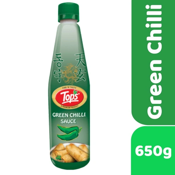 Tops Green Chilli Sauce  650gm