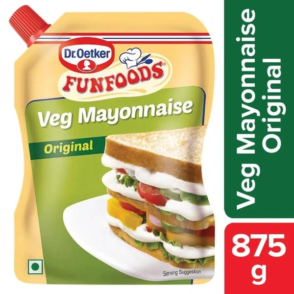 Funfoods Veg Mayonniaise Original Eggless  875gm
