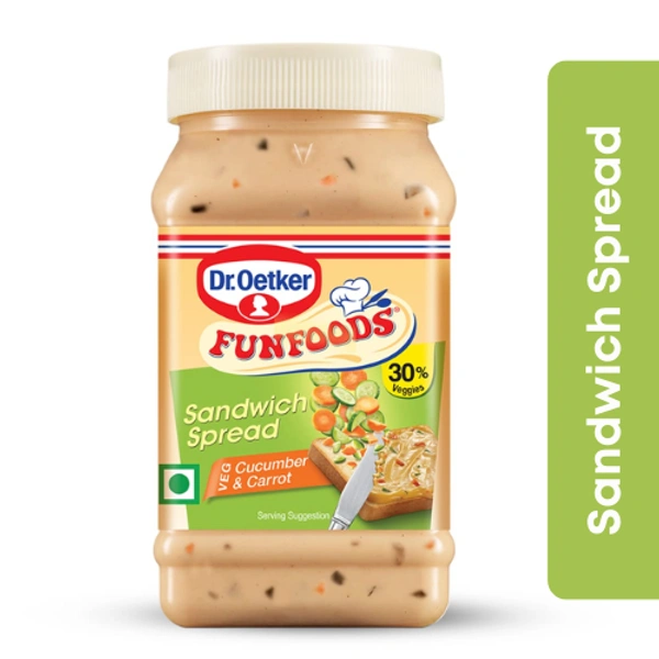 Funfoods Sandwich Spread Cucumber & Carrot Eggless 300gm