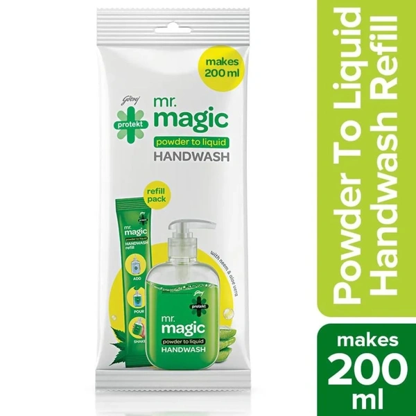 Godrej Protekt Mr. Magic Handwash Powder  9Gm Refill