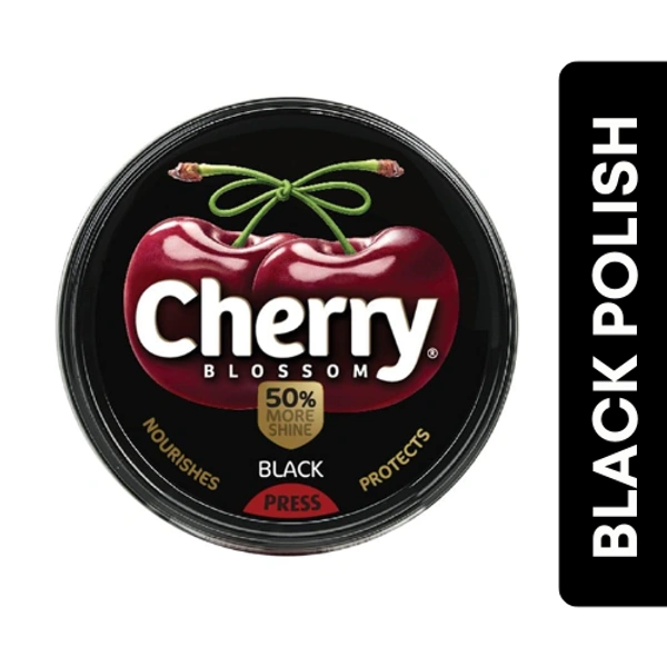 Cherry Blossom Black Wax Shoe Polish  15Gm Tinbox