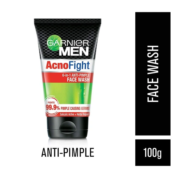 Garnier Men Acno Fight Anti-Pimple Face Wash  100Gm tube