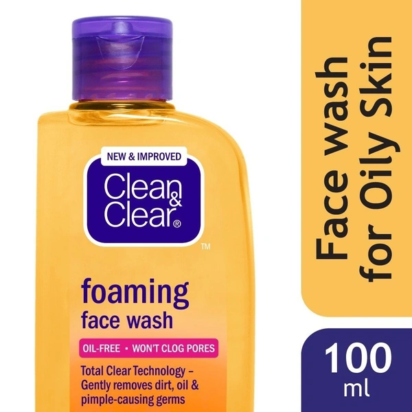 Clean & Clear Foaming Face Wash  100ml Bottle