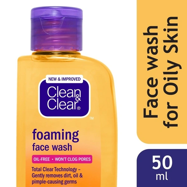 Clean & Clear Foaming Face Wash  50ml Bottle