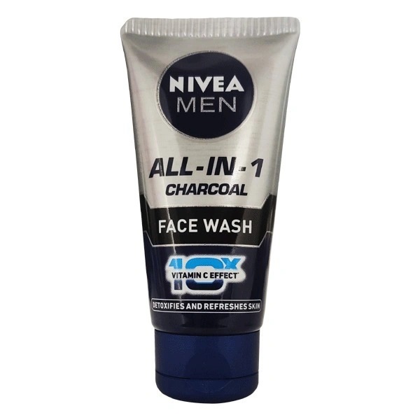 Nivea Men All-in-1 Charcoal Face Wash  50Gm Tube