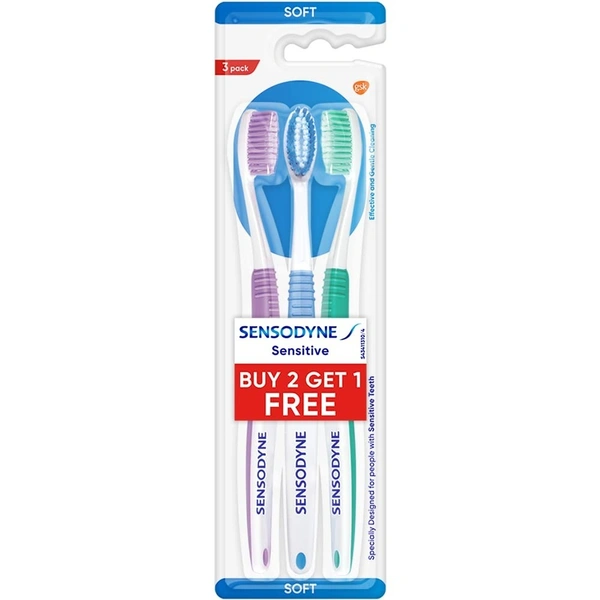 Sensodyne Sensitive Soft Toothbrush (Combo Pack)  2N + 1N Free