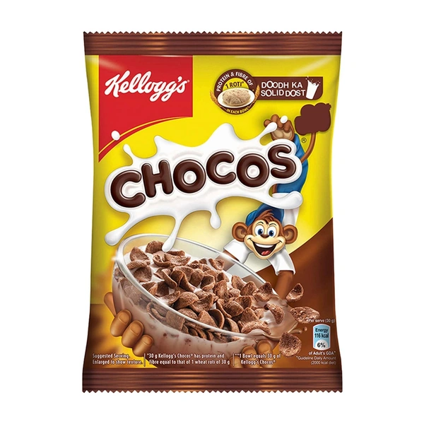 Kelloggs Chocos Breakfast Chocolate Cereal for Kids 26gm