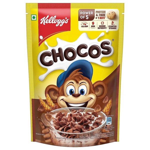 Kelloggs Chocos Breakfast Chocolate Cereal for Kids 385gm