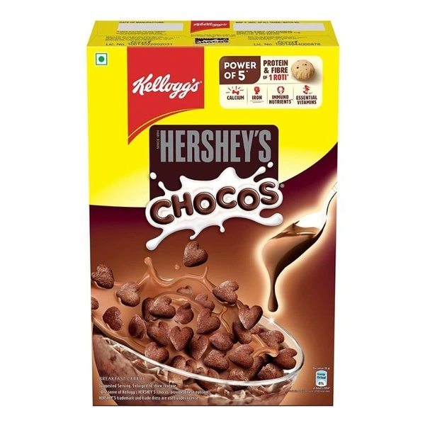 Kelloggs HERSHEYs Chocos with power of 5 Breakfast Cereal for Kids 325gm